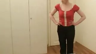 مثير سكس مترجم محارم جديد باق كارولين بيرس يبدو تحطيم في وضع راعية البقر